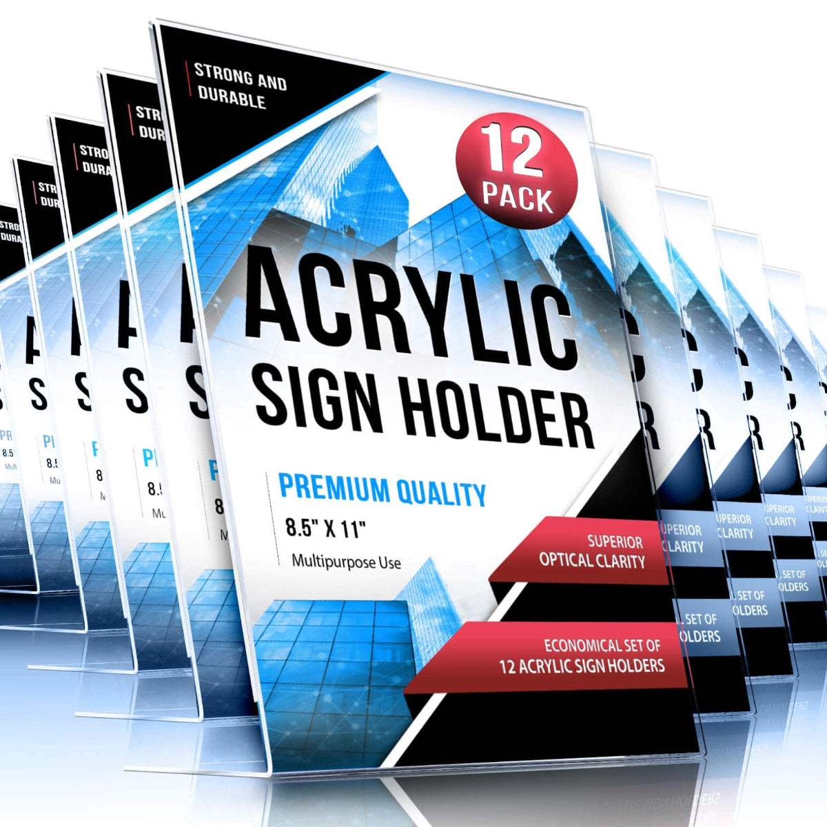 Acrylic Sign Holder 8.5 x 11 inches Multipurpose Transparent Sign - Altavista Signs