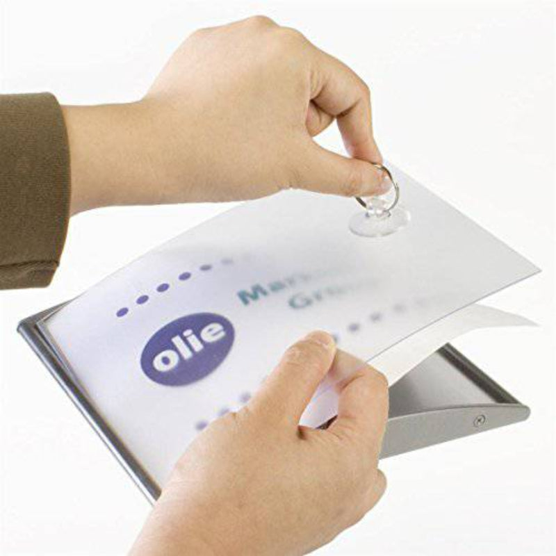 Curved Office Sign Holder 6" x 6" (Set of 5) – Wall/Door Mount - Altavista Signs