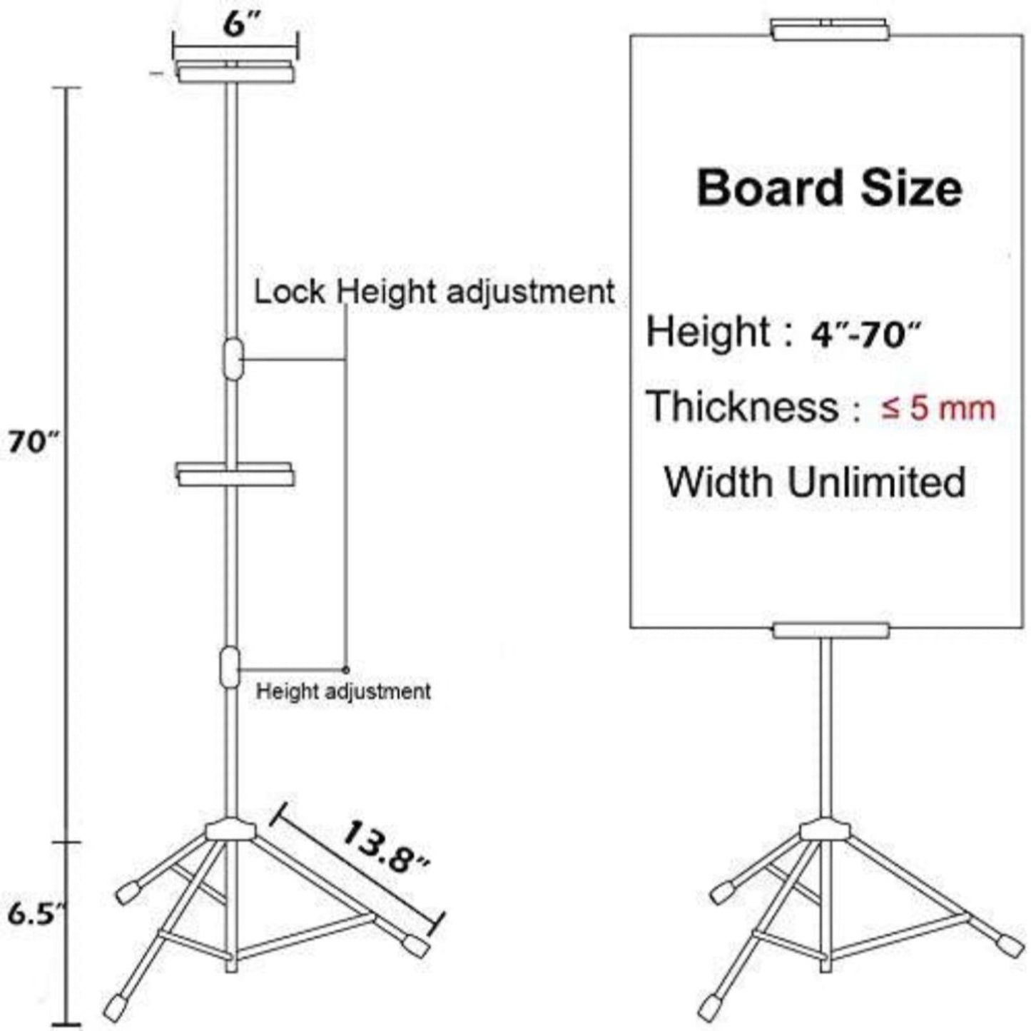 Double-Side Poster Stand, Adjustable Floor Standing Sign | Altavista Signs