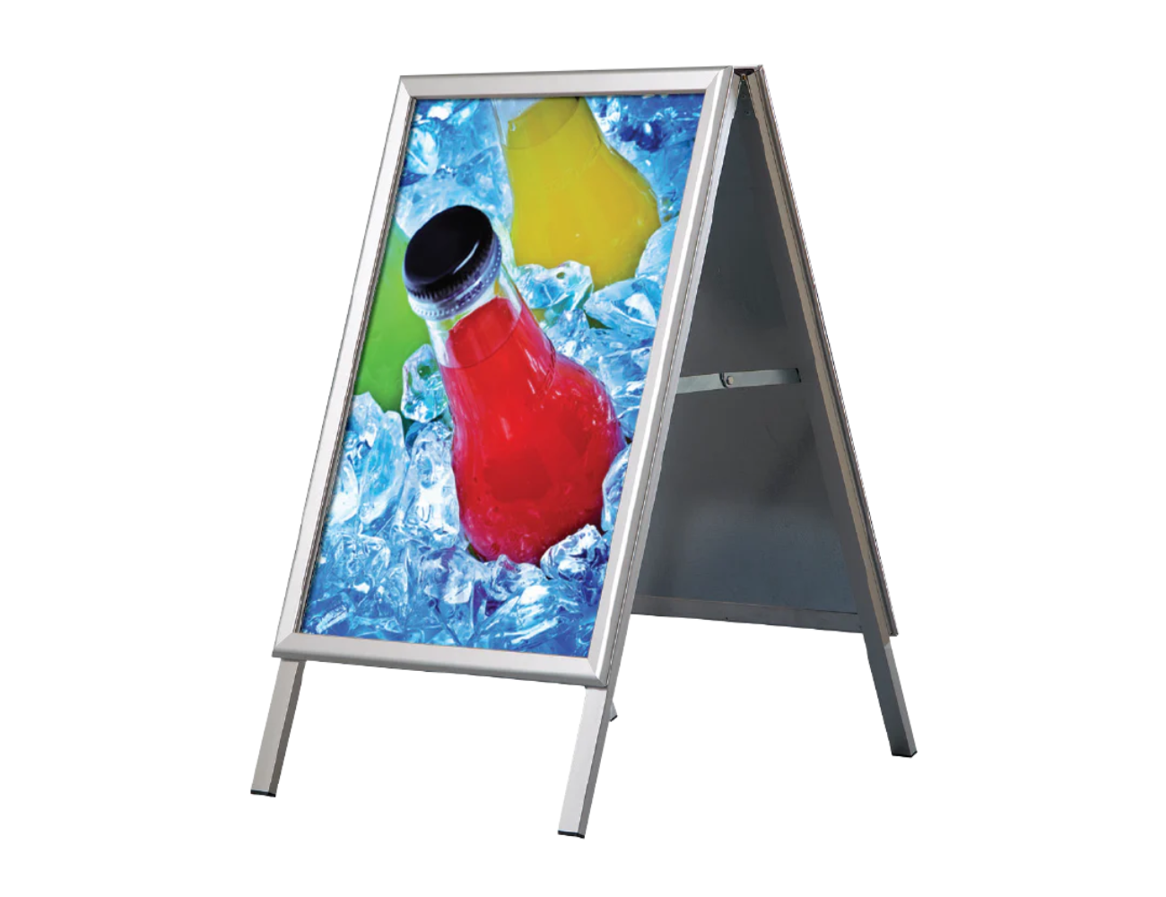 Double-Sided Floor-Mounted "A"-shaped Aluminum Poster Sign