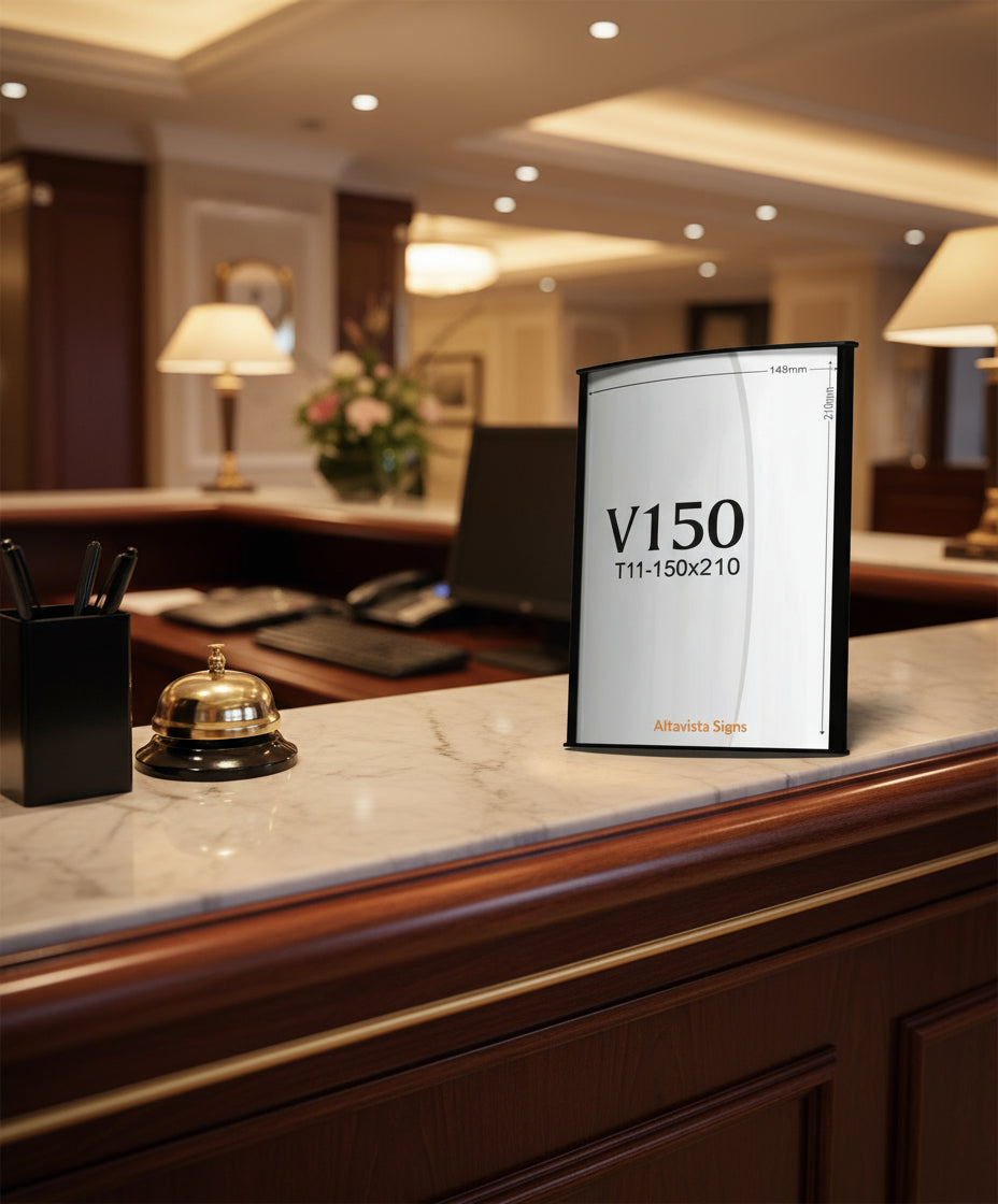 Office Desk Name Plate Stands - 210mm x 150mm