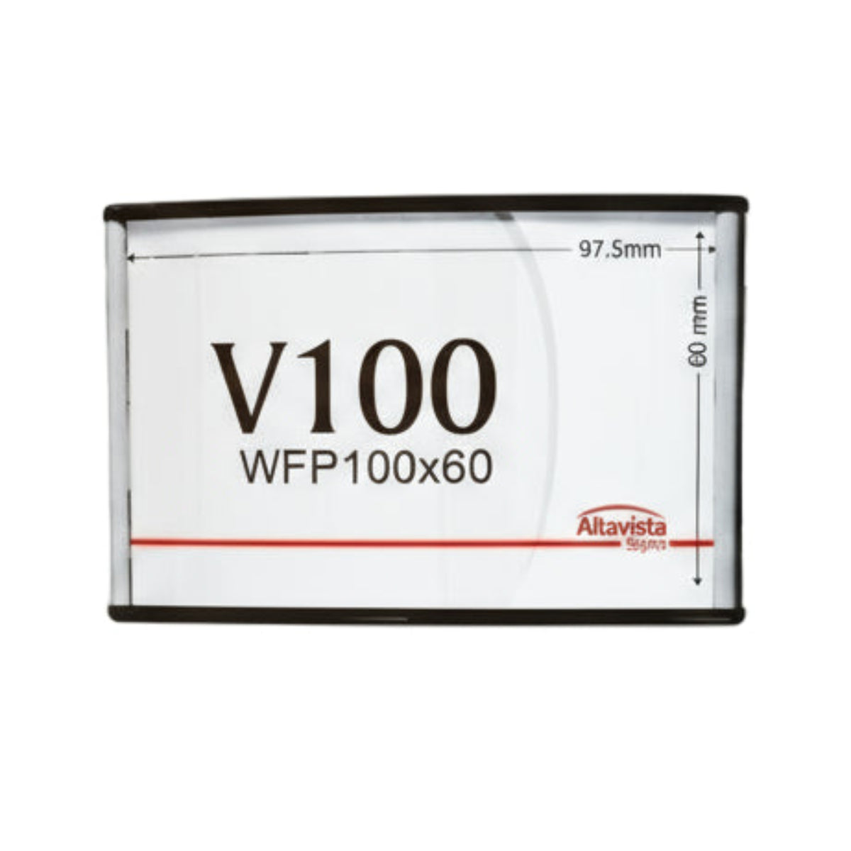 Office Sign Holder for Wall or Door Mount - H 60 mm x W 100 mm. Set of 6 - Altavista Signs