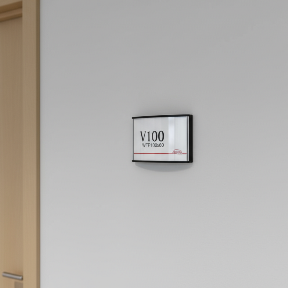 Office Sign Holders Set of 6, Aluminum, 60 x 100 mm