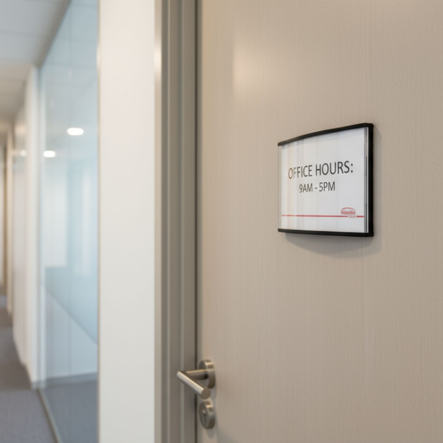 Office Sign Holders Set of 6, Aluminum, 60 x 100 mm