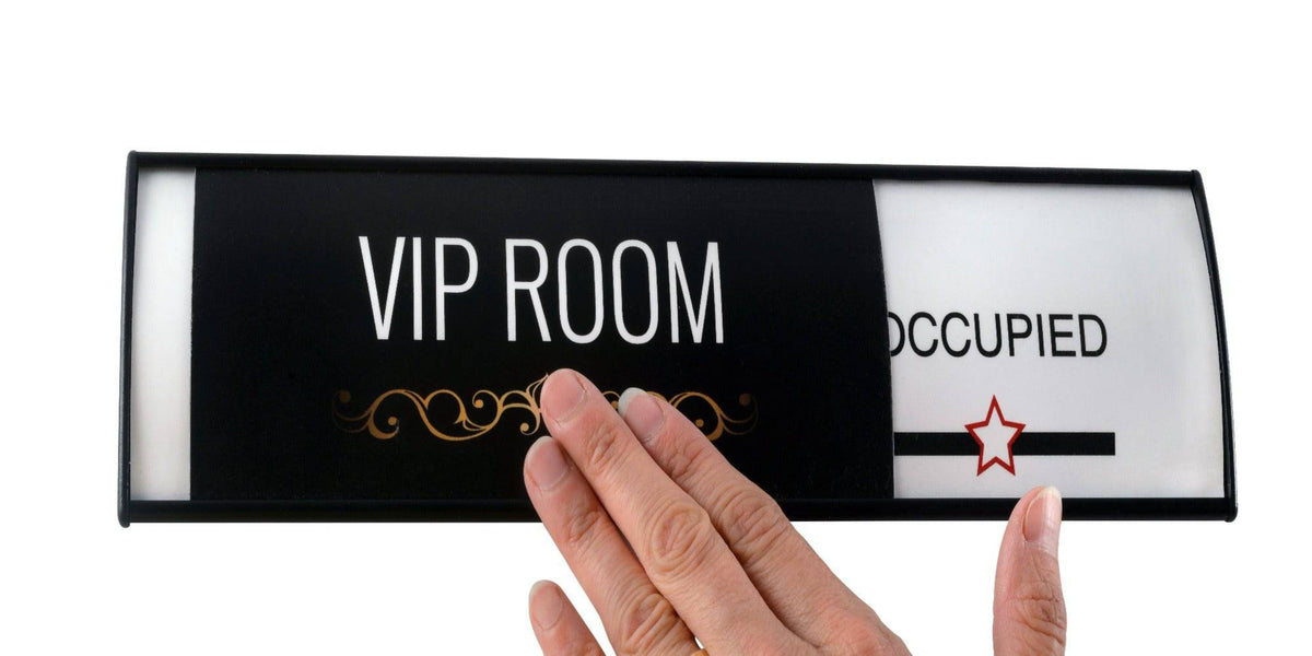 Office Slider Sign Holder - 60 mm H x 200 mm W | Altavista Signs