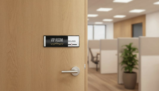 Office Slider Sign Holder 80x300mm – Wall/Door Mount | AltaVista Signs