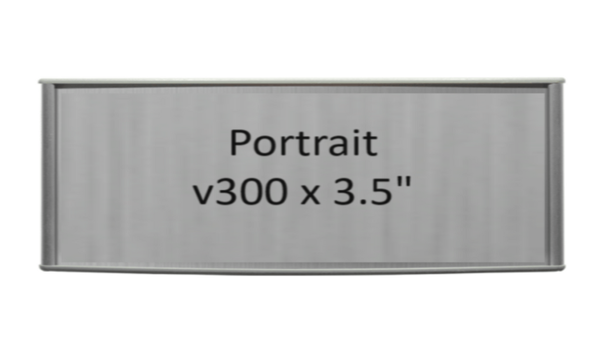 Set of 10. Wall Frames - Portrait 300 mm W x 3.50" H - Altavista Signs