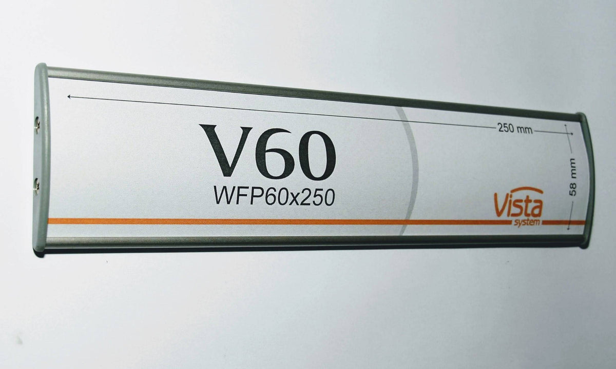 Set of 20, Clear Covers for WFP60 x 250 mm Wall/Door Frames