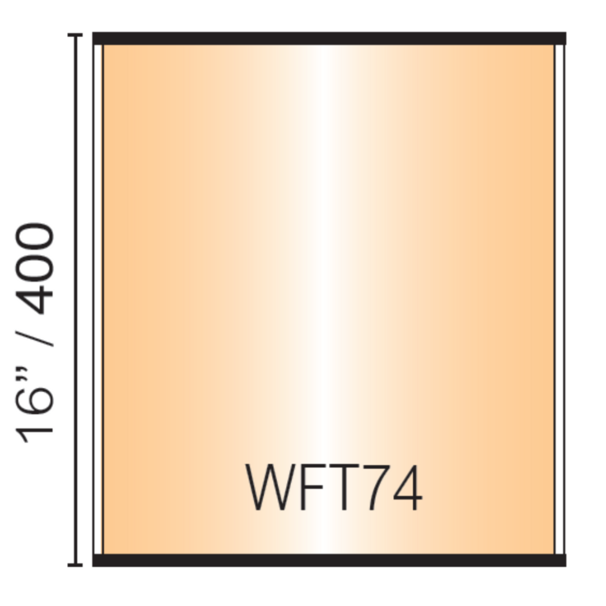 Set of 3. Office Sign Holder v400 mm x 16" – Wall/Door Mount