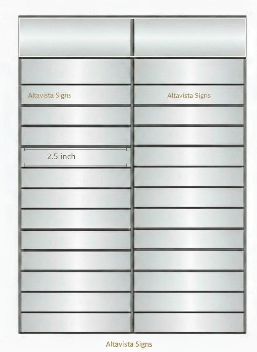 D36U - V200 HEADER with 2 x 18 x 2.5" sections - Altavista Signs