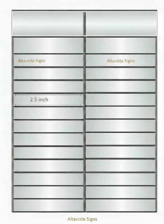 D36U - V200 HEADER with 2 x 18 x 2.5" sections - Altavista Signs