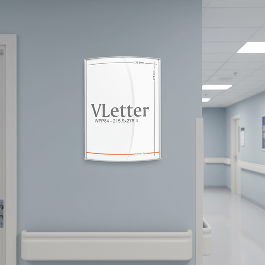 Set of 25 WF11x17in-MC - Wall Frame V11x17" + Set of 25 WFP84 Letter 8.5" x 11" - Altavista Signs