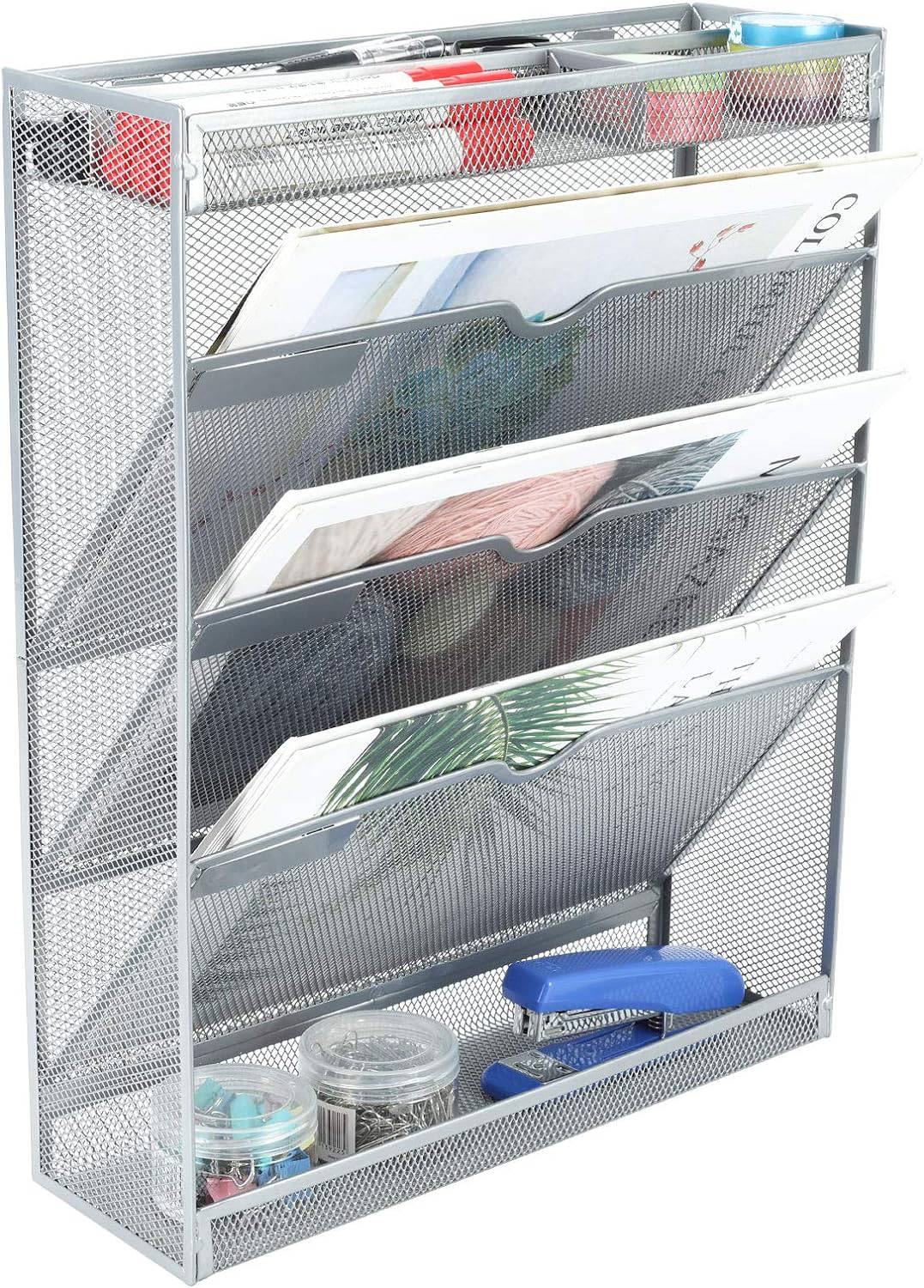 6 Tier Wall Mount Document Letter Tray Organizer - Altavista Signs