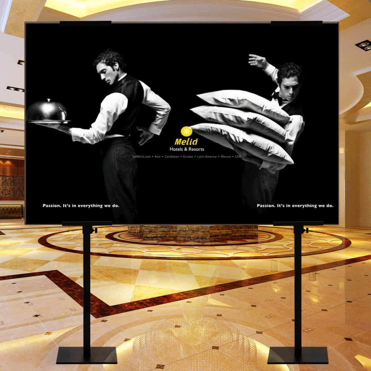 Poster Display with Base for Indoor Outdoor,Double-Sided - Altavista Signs