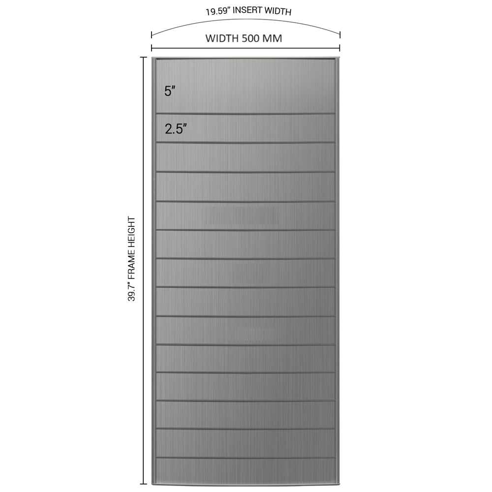 Aluminum Modular Wall Directory Sign with 14 Sections - 39.8" H x 20.0" W - Altavista Signs