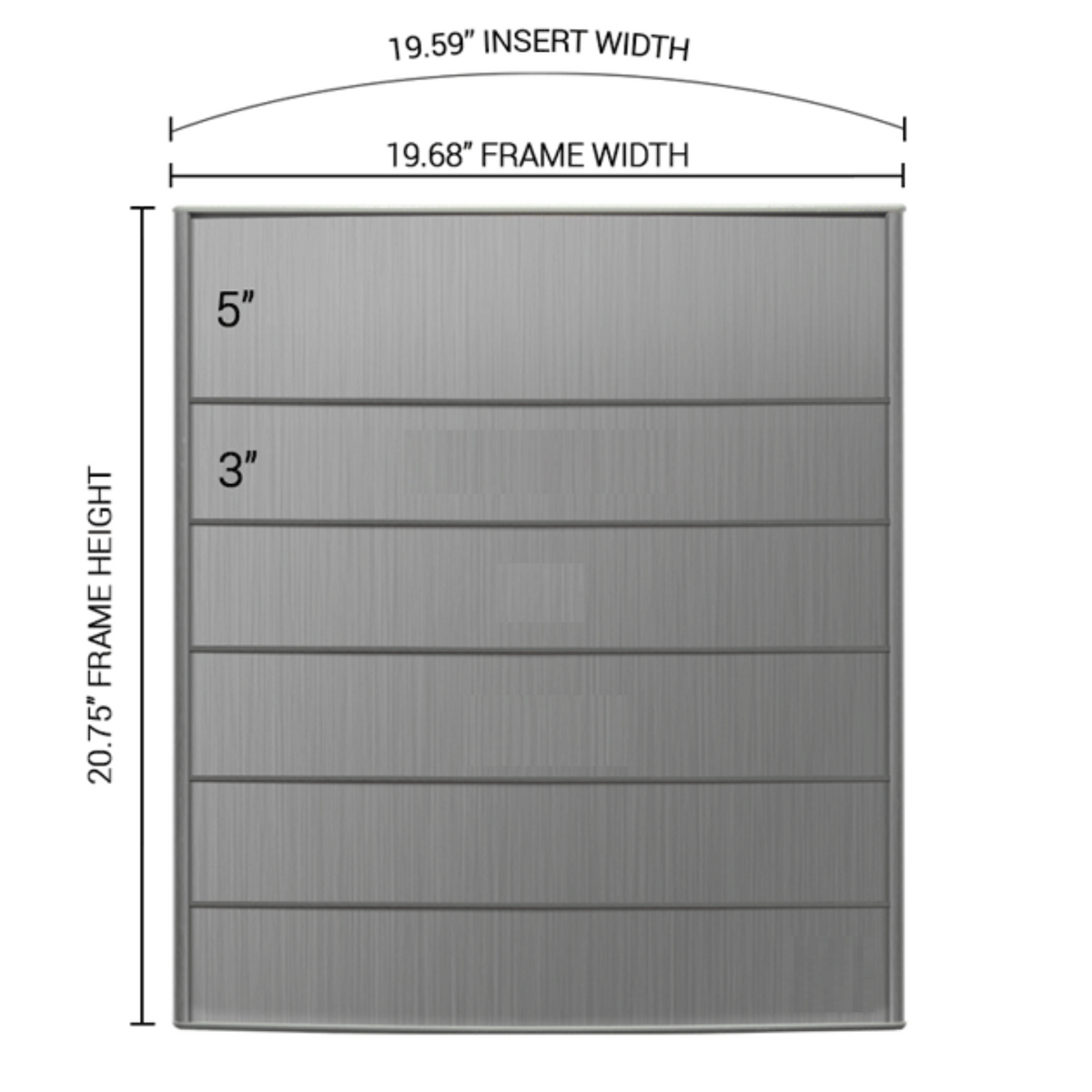 Wall Frame Directory Sign D11U - 20.5"H x 20"W - Altavista Signs