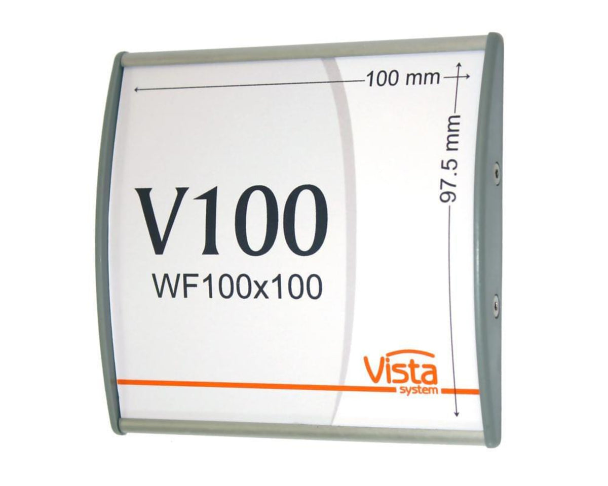 Office Sign Holder for Wall or Door Mount - 4.00" x 4.00". Set of 5 - Altavista Signs