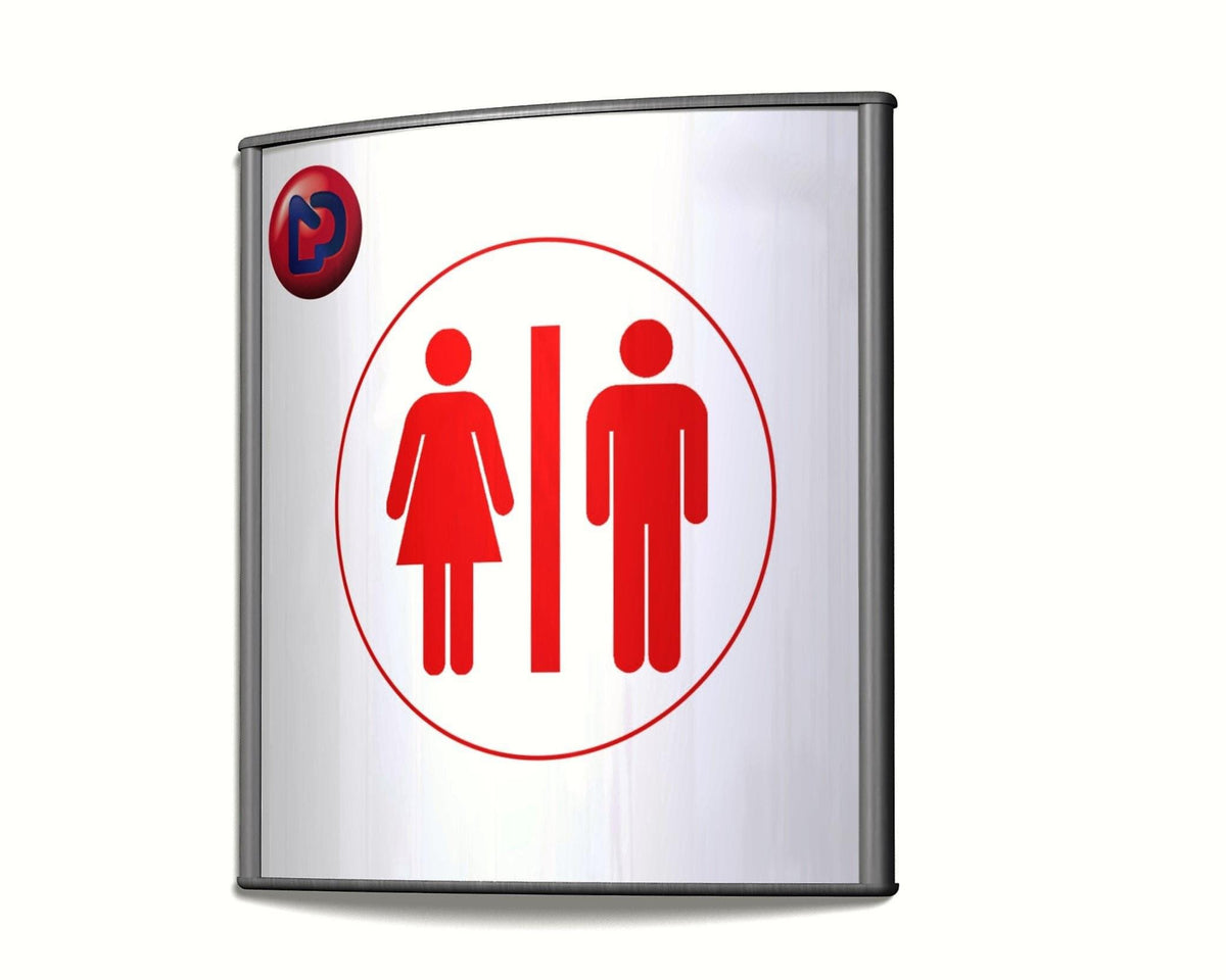 Office Sign Holder for Wall or Door Mount - 4.00" x 4.00". Set of 5 - Altavista Signs