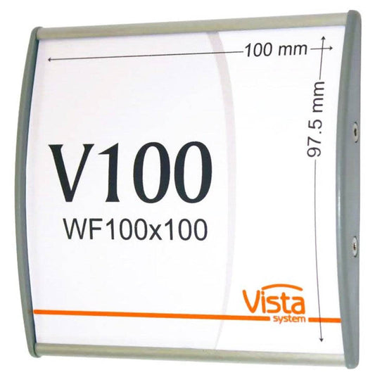 Office Sign Holder for Wall or Door Mount - 4.00" x 4.00". Set of 5 - Altavista Signs