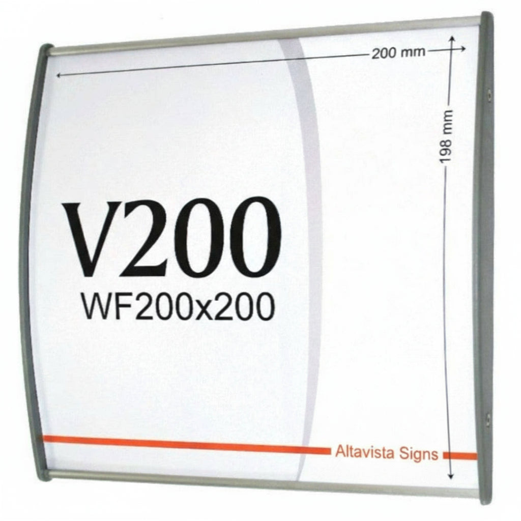 Office Sign Holder for Wall or Door Mount - 8.00" x 8.00". Set of 2 - Altavista Signs