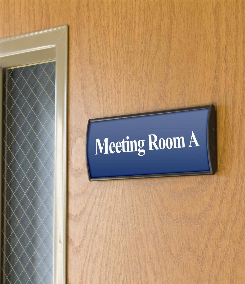 Set of 5, Office Sign Holder or Wall and Door Mount, Name Plate Frame 3"W x 8"H - Altavista Signs