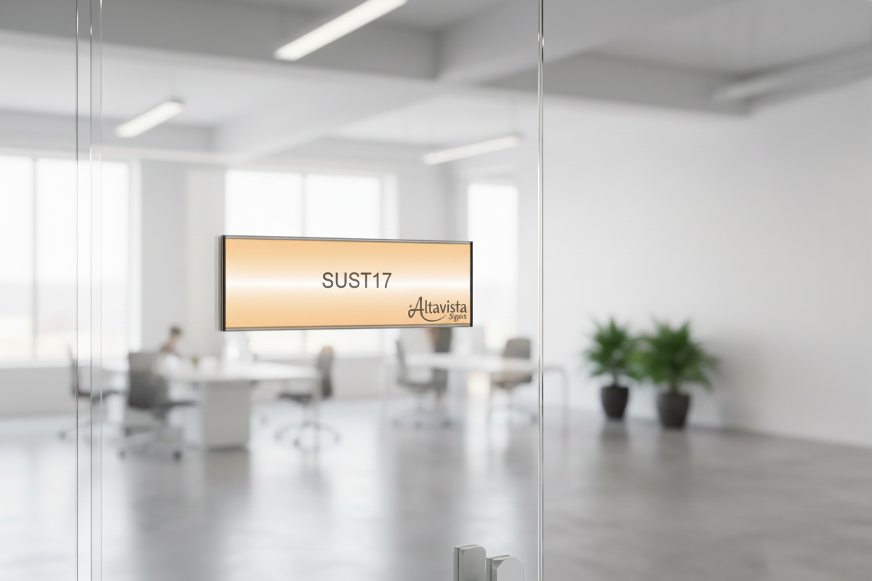 Suspended Sign 11.8" x 36" Clear cover - Altavista Signs