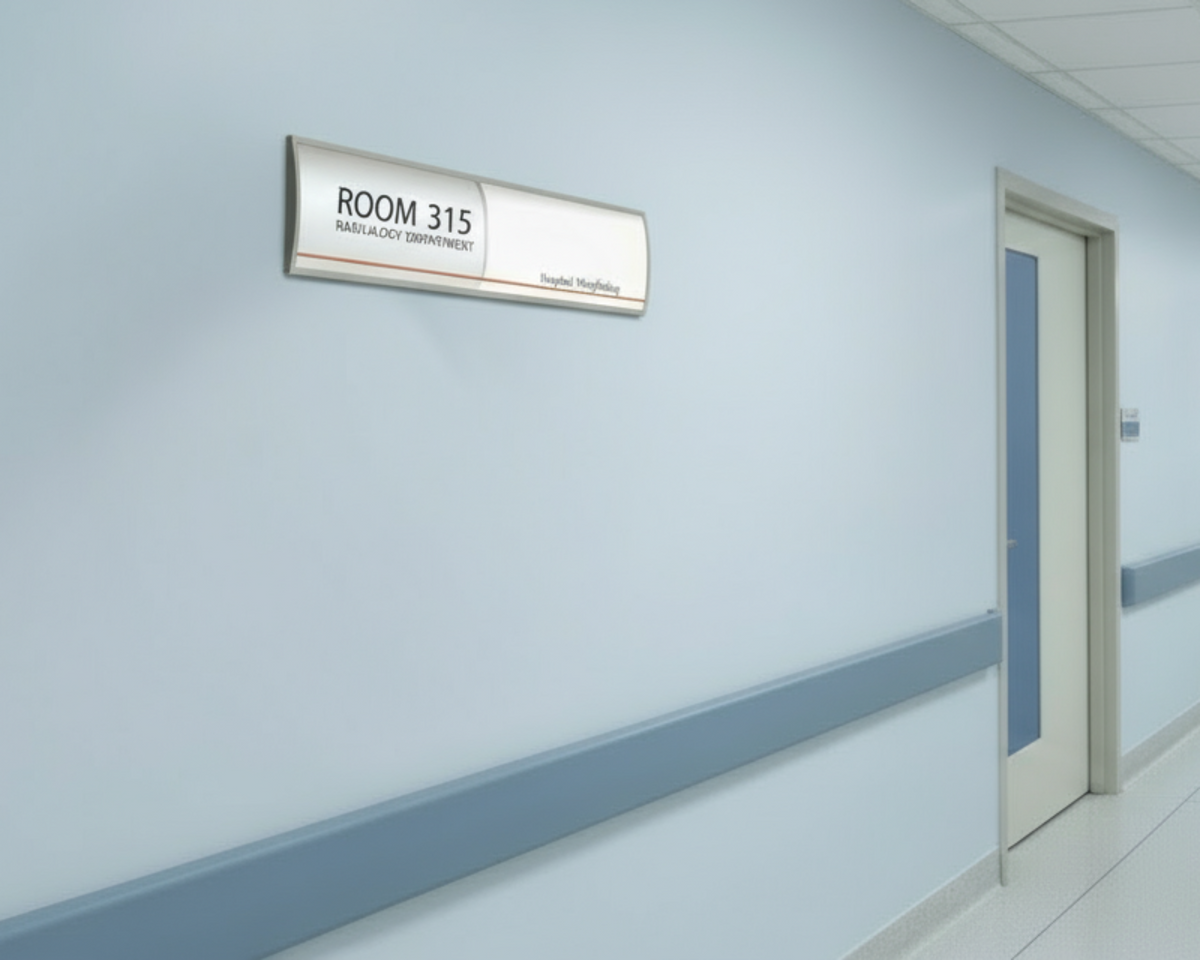 Office Sign Holder for Wall or Door Mount