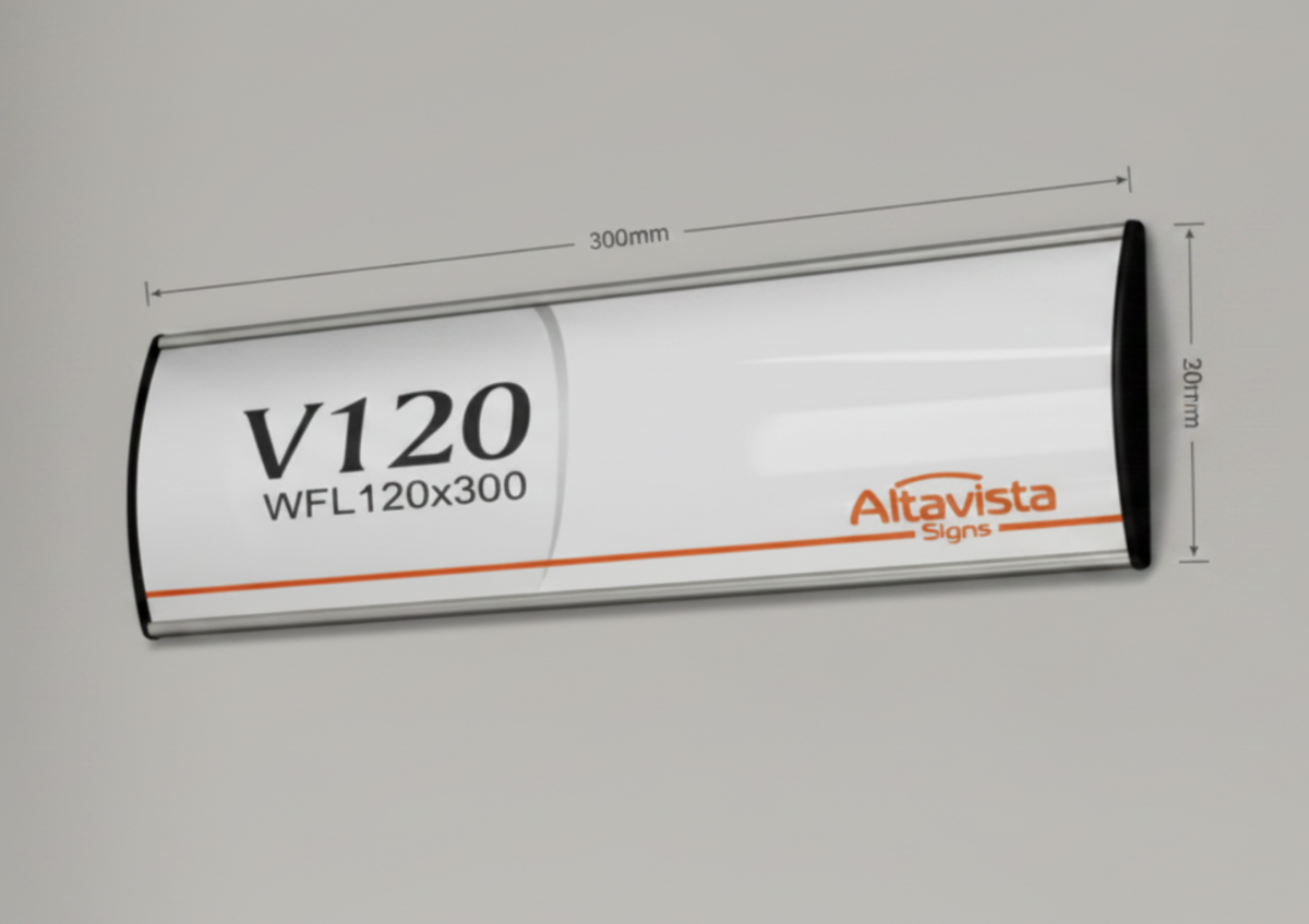Office Sign Holder for Wall or Door Mount