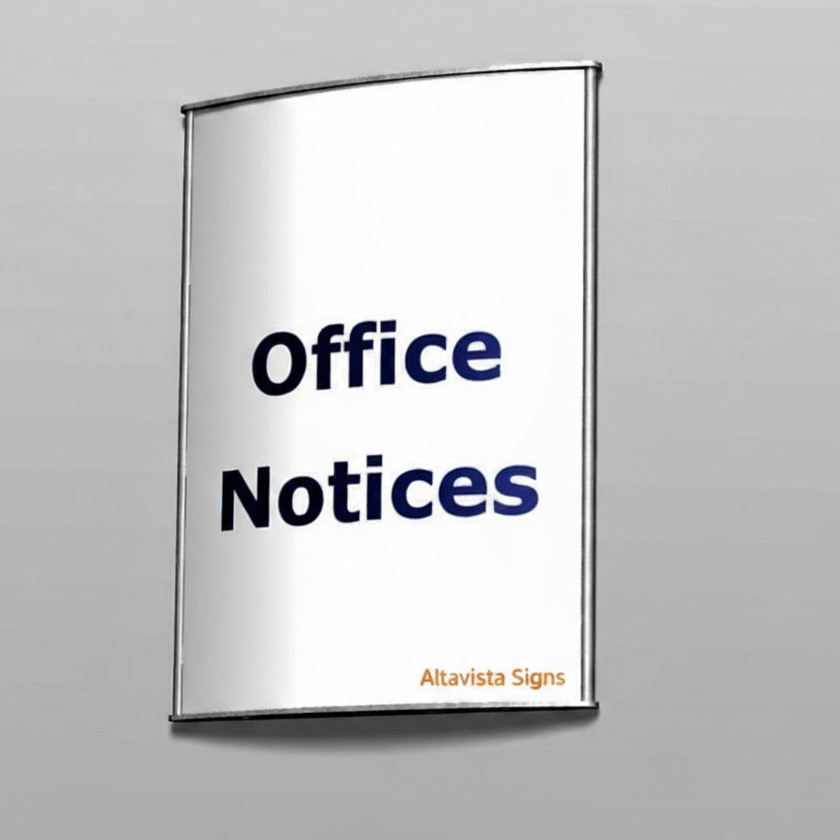 Office Sign Holder Wall or Door Mount -Letter 11.00" H x 8.50" W. SET OF 5 - Altavista Signs