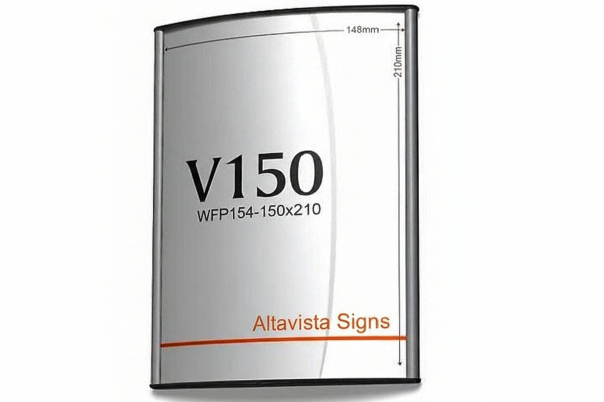 Office Sign Holder for Wall or Door Mount - A5 Size H 210 mm x W 150 mm. Set of 3 - Altavista Signs