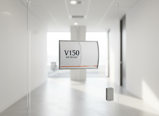 Set of 2 Office Sign Holders – 6x8 Inch Wall or Door Mount