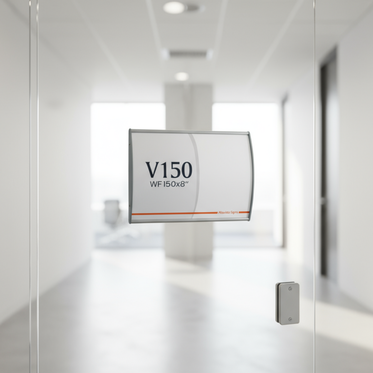 Office Sign Holders – 6x8 Inch Wall or Door Mount