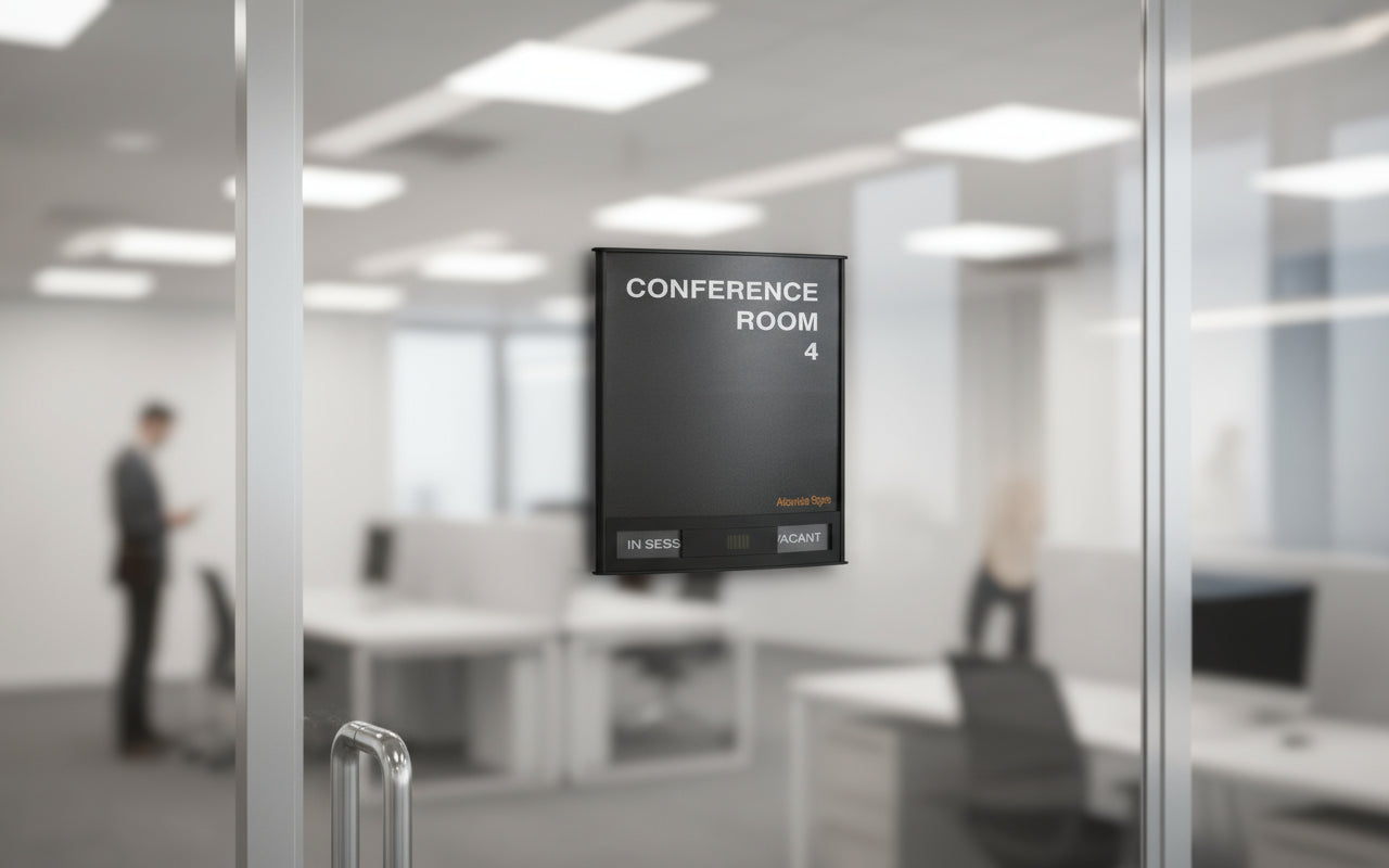Office Slider Sign Holder for Wall or Door Mount - H 8.00" x W 8.00" - Altavista Signs