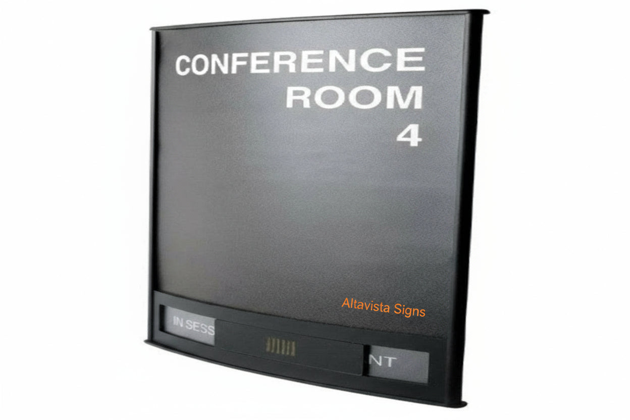 Office Slider Sign Holder for Wall or Door Mount - H 8.00" x W 8.00" - Altavista Signs