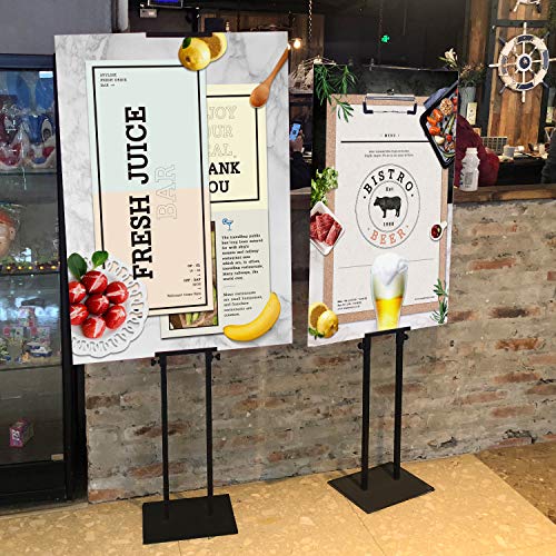 INNOVSIGN 2Pack Poster Holder for Display, Adjustable Pedestal Sign Stand Up to 78 Inches, Double Sided for Board & Foam, Sign Holder Stand with Non-Slip Mat