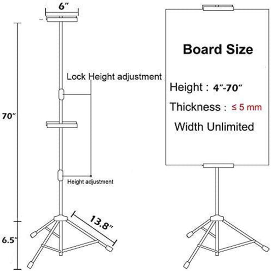 Double-Side Poster Stand, Adjustable Floor Standing Sign | Altavista Signs