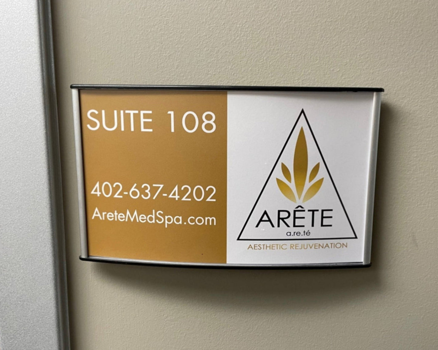 Set of 5 Small Office Sign Holders, Wall/Door Mount, 76 x 120 mm
