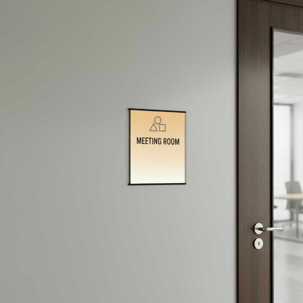 Set of 3. Office Sign Holder v400 mm x 16" – Wall/Door Mount