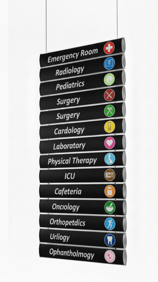Suspended Sign 20 in Wide - 18 Section of 2.5 in