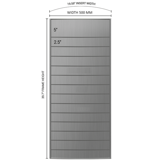 Aluminum Modular Wall Directory Sign with 14 Sections - 39.8" H x 20.0" W - Altavista Signs