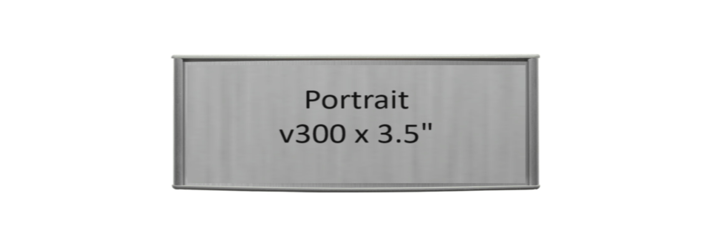 Set of 5. Wall Frames - Portrait 300 mm W x 3.50" H - Altavista Signs
