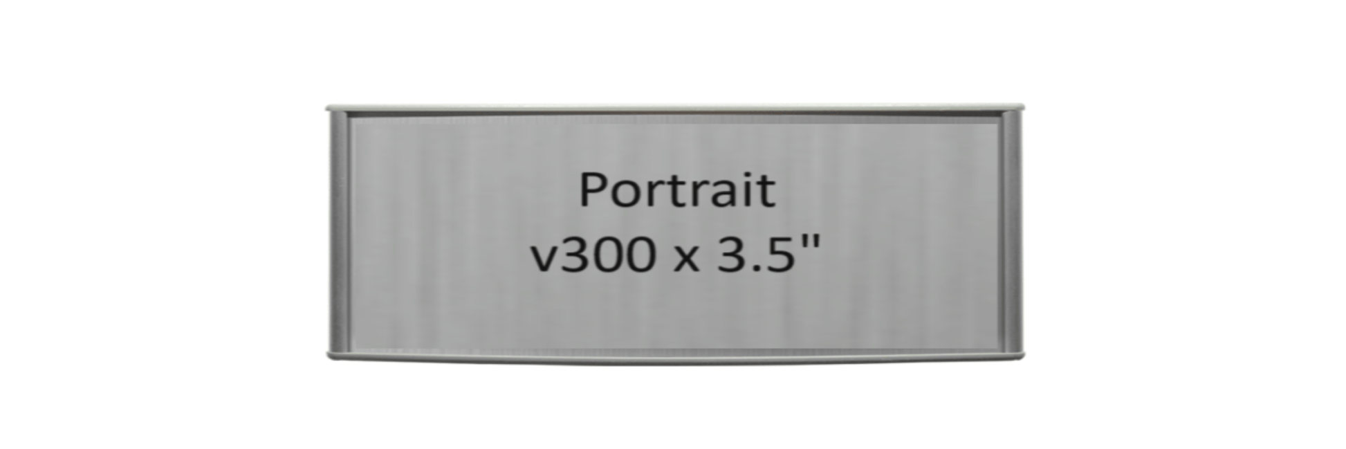 Set of 5. Wall Frames - Portrait 300 mm W x 3.50" H - Altavista Signs