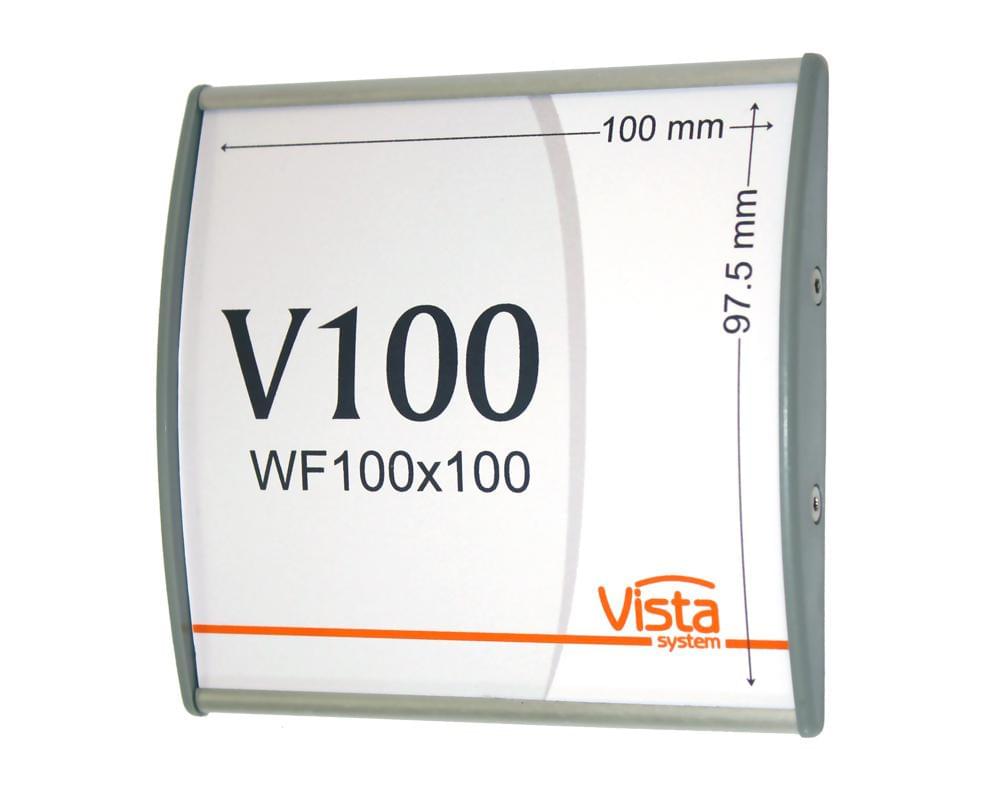 Office Sign Holder for Wall or Door Mount - 4.00" x 4.00". Set of 5 - Altavista Signs