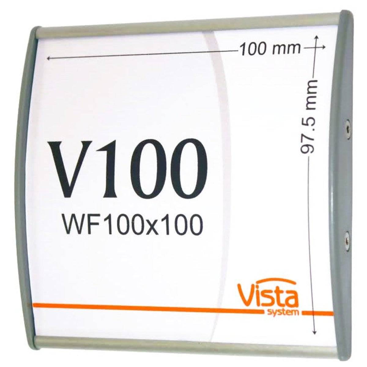 Office Sign Holder for Wall or Door Mount - 4.00" x 4.00". Set of 5 - Altavista Signs