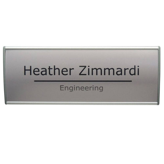 Office Sign Holder for Wall or Door Mount - 6.00" H x 14.00" W. Set of 2 - Altavista Signs
