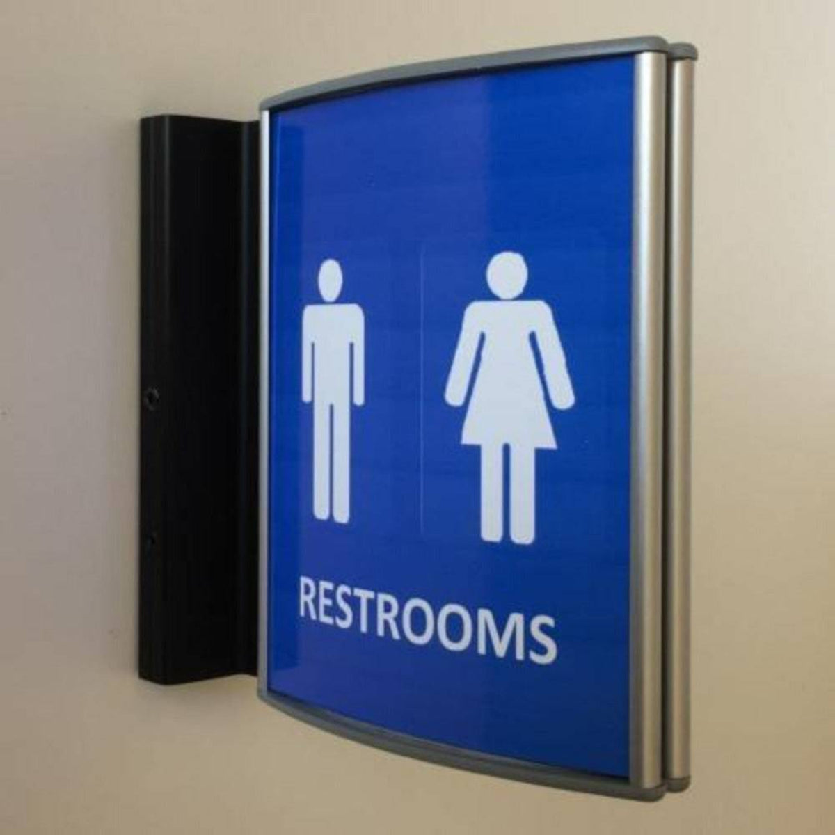 8x8 Sign Example 8x8 Office Hallway Flag Sign – Double-Sided Aluminum | AltaVista Signs ...