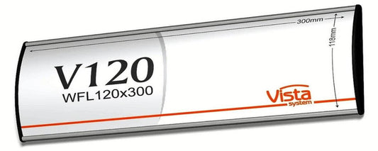 Office Sign Holder for Wall or Door Mount - H 120 mm x W 300 mm. Set of 2 - Altavista Signs
