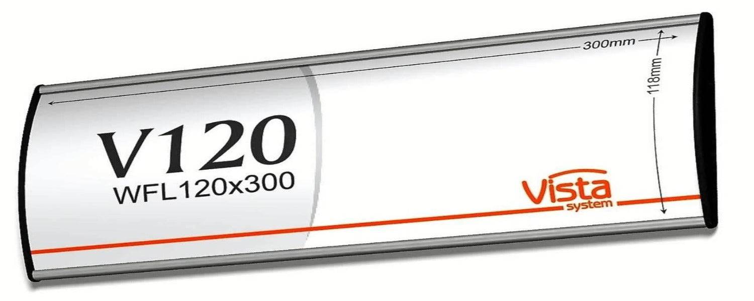 Office Sign Holder for Wall or Door Mount - H 120 mm x W 300 mm. Set of 3 - Altavista Signs
