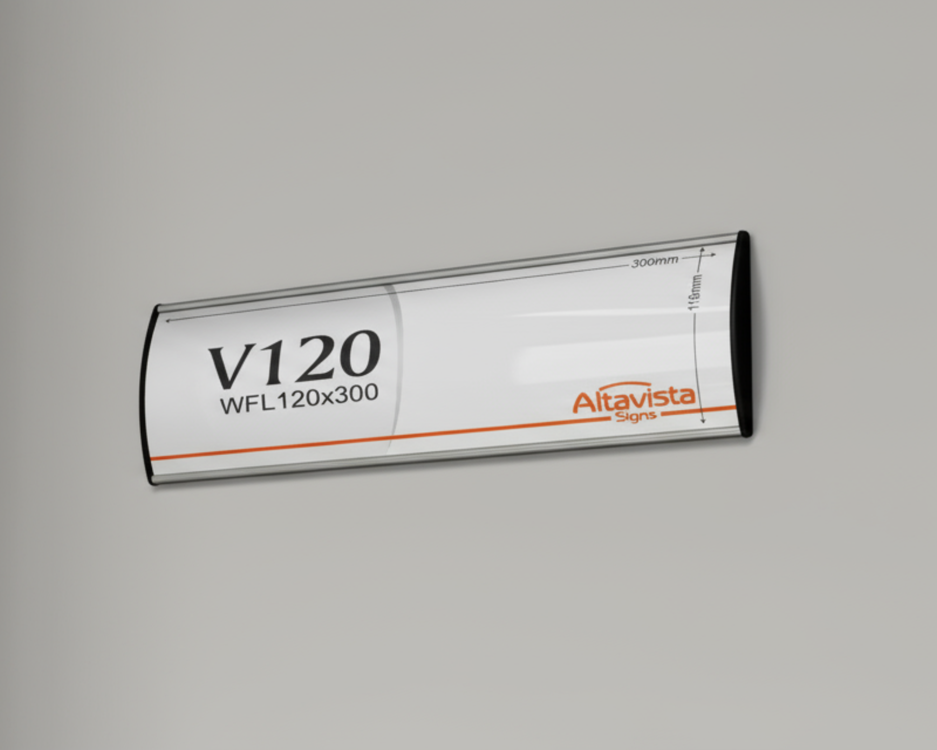 Office Sign Holder for Wall or Door Mount