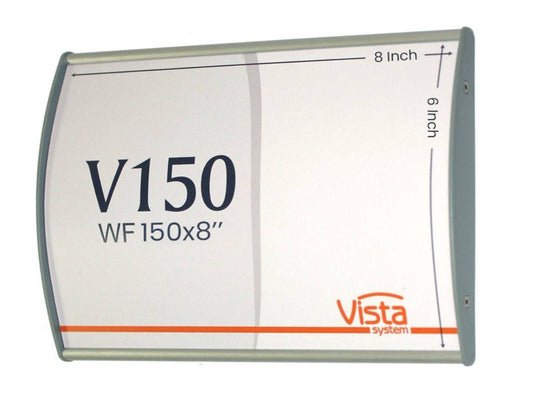 Office Sign Holder for Wall or Door Mount - 6.00" H x 8.00" W. Set of 2 - Altavista Signs